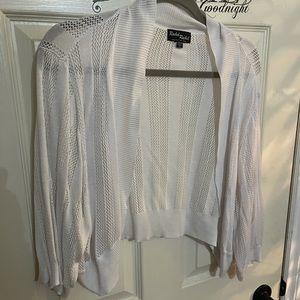 Thin, white cardigan